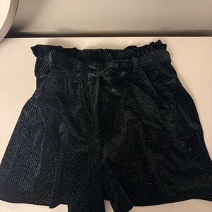 Black Velvet sparkly shorts